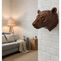 Ayı Başı Duvar Dekoru Modern Asılabilir Heykel 25x19 Cm