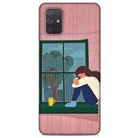 Samsung Galaxy A71 Kılıf Depresyon (18) Telefon Kılıfları Pembe Yeşil