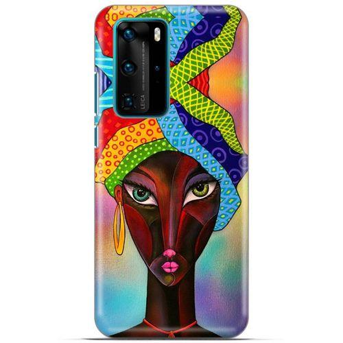 Lopard Huawei P40 Pro Uyumlu Kılıf Sürreal Yüzler ♀ (46) Core Armor Kılıf Desenli