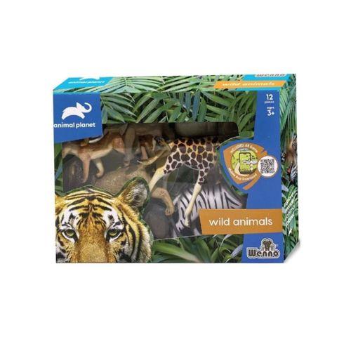 Eğitici Oyuncak  SH-5901 Vardem Kutulu 12 Parça Vahşi Hayvan Seti