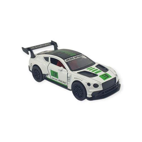 Çek Bırak Araba Metal - 3672C - Beyaz -Yeşil