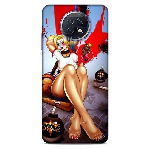 Xiaomi Redmi Note 9T Uyumlu Kılıf Harley Quinn (37) Silicone Cover Lavanta gül