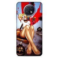 Xiaomi Redmi Note 9T Uyumlu Kılıf Harley Quinn (37) Silicone Cover Lavanta gül