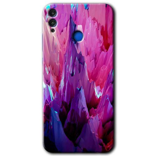 Honor 8x HD Baskılı Kılıf + 9D Tam Ekran Koruyucu - Abstraction Sharp
