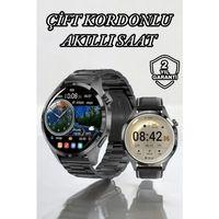 Çift Kordonlu Yüksek Çözünürlüklü Akıllı Saat Uyku İzleyici & Spor Modları