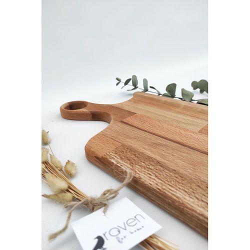 Raven for Home Doğal Ahşap Kesme ve Sunum Tahtası, Kayın Ağacı