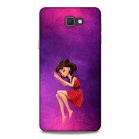 Samsung Galaxy J7 Prime Kılıf Depresyon (40) Fit Silikon Kılıf Kahverengi Beyaz