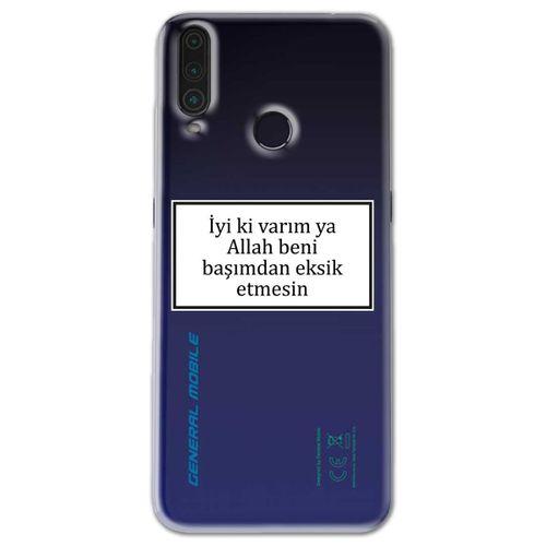 General Mobile GM 10 Kılıf HD Yazı Baskılı Silikon Arka Kapak - Yazı 11