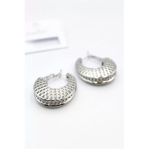 Telkari Halka Küpe - Gümüş