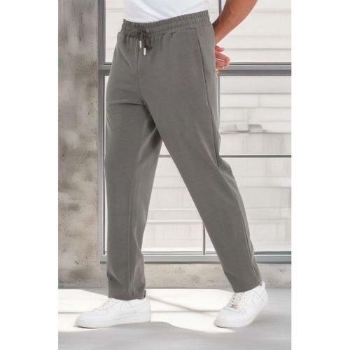 Scuba Modal Kumaş Relaxed Fit Erkek Eşofman Altı Pantolon - Füme