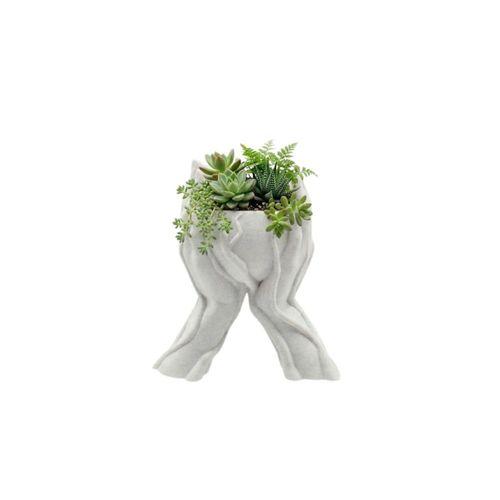 Dekoratif 3d El Tasarımlı Vazo Saksı Modern Ev Dekorasyon Aksesuarı