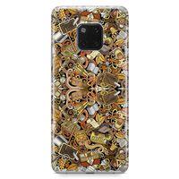 Huawei Mate 20 Pro Kılıf Eğitimci Doodle Arka Kapak Koruma Desenli Full Koruyucu