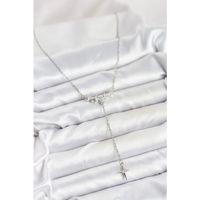 316L Çelik Zincir Gümüş Renk Yıldız Model Y Kadın Kolye