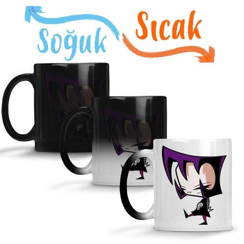 Gaz Invasor Zim Sihirli Kupa Bardak Porselen