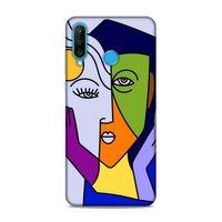 Huawei P30 Lite Uyumlu Kılıf Face'X 39 Liquid Crystal Kılıf İki Yüzlü