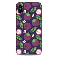Frutix Mangosteen 01 Apple iPhone XS Max Kılıf Desenli Silikon