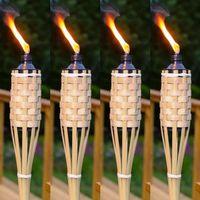 10 PCS 90 CM BAMBOO TORCH 10 ADET VIP 90 CM BAMBU MEŞALE BAHÇE AYDINLATMA KIR DÜĞÜNÜ KORTEJ IŞIKLARI