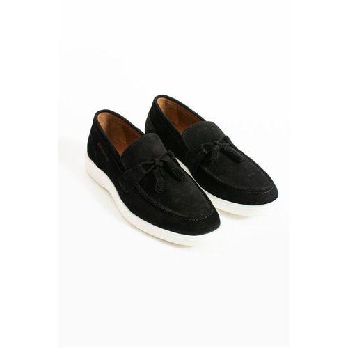 Hammer Jack Maglaj Hakiki Deri Siyah Süet Erkek Ayakkabı