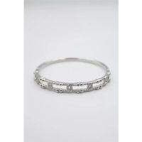 Taşlı Vip Bilezik - Gümüş