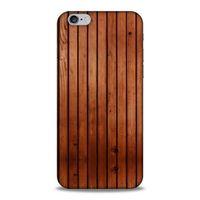 Lopard Apple Iphone 6S Uyumlu Kılıf Wood'X (12) Koruyucu Silikon Desenli