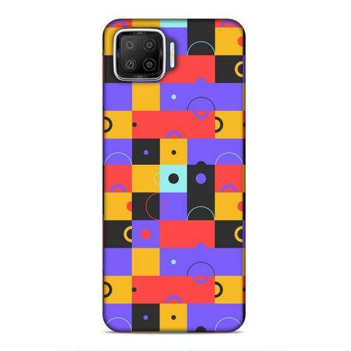 Oppo A73 Uyumlu Kılıf Insomnia (37) Silicone Cover Mor Sarı