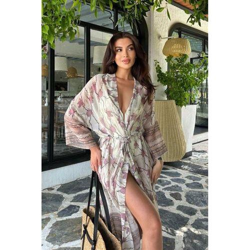 Sandra Desenli Şifon Kimono 5156-08