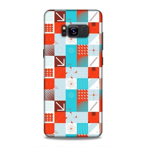 Samsung Galaxy S8 Uyumlu Kılıf Insomnia (33) Hybrid Kılıf Turkuaz Kırmızı