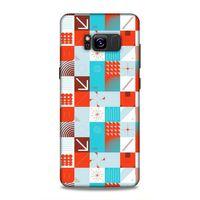 Samsung Galaxy S8 Uyumlu Kılıf Insomnia (33) Hybrid Kılıf Turkuaz Kırmızı