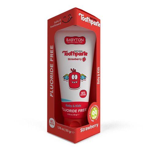 Babyton Babyton Organik Doğal Çilek Aromalı Diş Macunu 50 Gr