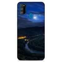 Lopard Samsung Galaxy M30s Uyumlu Kılıf Gece'S (50) Shockproof Kılıf Şehir Işıkları