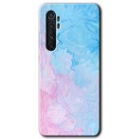 MRCİLETİSİM Xiaomi Mi Note 10 Lite Kılıf HD Desen Baskılı Arka Kapak + Temperli Cam - Blue Art