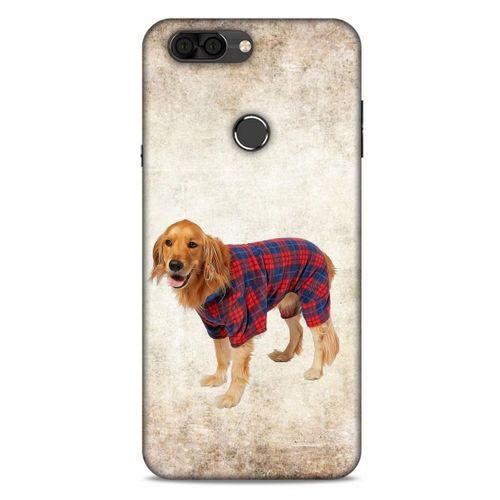 Vestel Venüs V6 Kılıf Köpek Kıyafetleri (47) Crystal Flex Kılıf Golden Gömlek