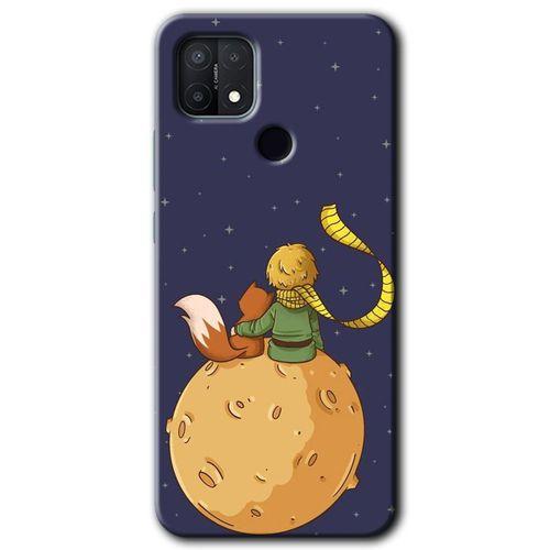 Oppo A15s Kılıf HD Desen Baskılı Arka Kapak + Temperli Cam - Küçük Prens