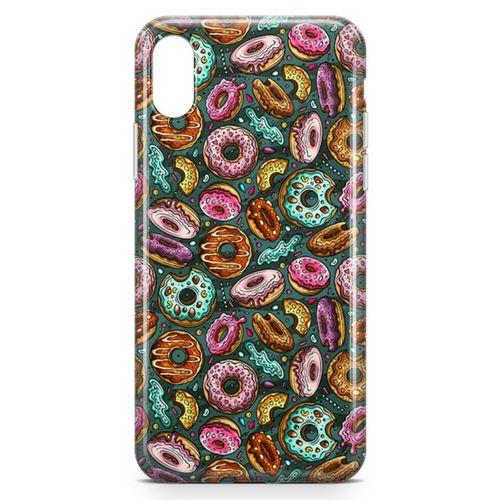 Apple iPhone XS Max Kılıf Donutlar Arka Kapak Koruma Desenli Full Koruyucu