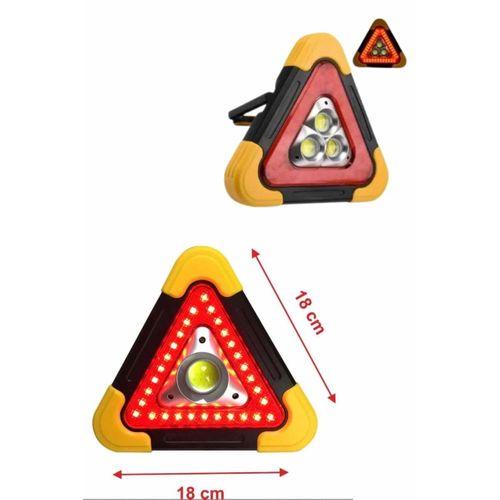 Işıklı İkaz Lambası Reflektör Şarjlı Işıklı Üçgen Led Acil Durum Feneri