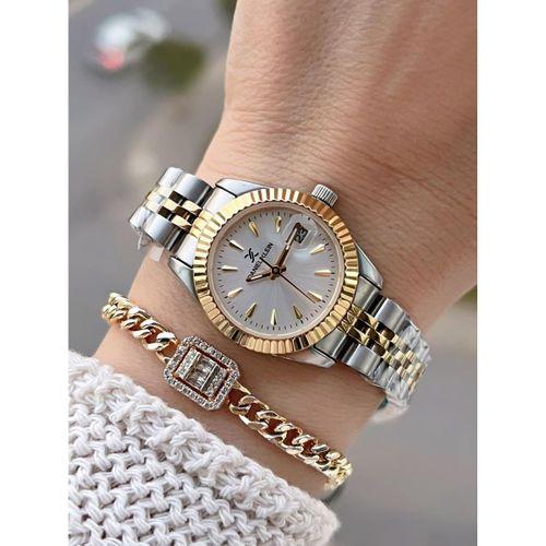 Daniel Klein Çelik Kordonlu 2 Yıl Garantili 3 Atm Suya Dayanıklı Kadın Kol Saati+Bileklik BD.10030.6