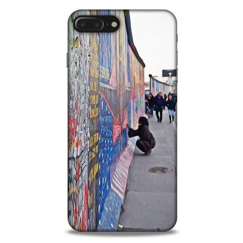 Apple Iphone 8 Plus Kılıf Almanya (40) Fit Silikon Kılıf Berlin Duvarı