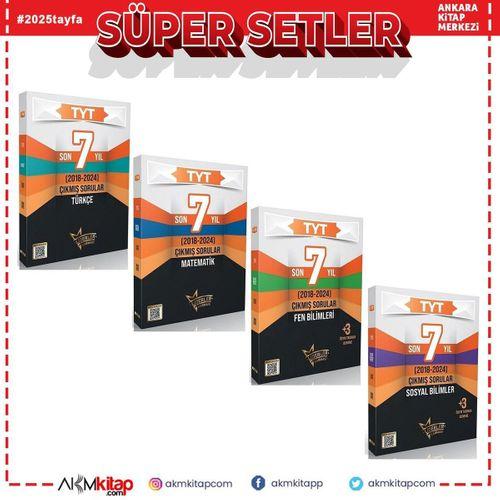 Liderler Karması TYT Matematik Türkçe Fen Bilimleri ve Sosyal Bilgiler Son 7 Yıl Çıkmış Sorular Seti 4 Kitap
