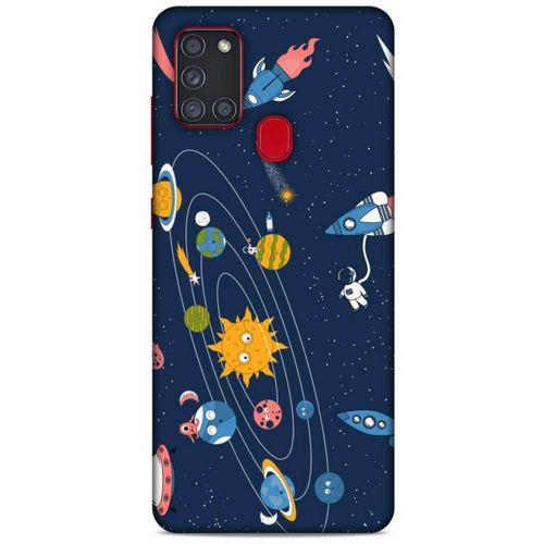 Samsung Galaxy A21s Uyumlu Kılıf Mavi Delisi (28) Arka Kapak Ufo