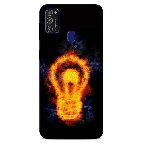 Lopard Samsung Galaxy M21 Uyumlu Kılıf FireX (39) Liquid Crystal Kılıf Ampul