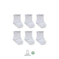 Bistyle Bistyle 6lı Penye Düz Soket Çorap BS6008 Gri Melanj
