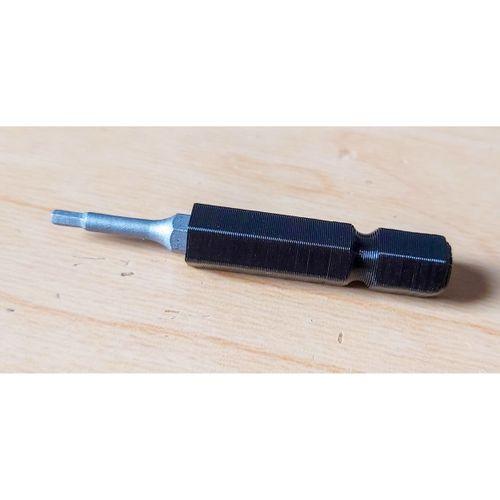 Bir elektronik tornavida için 1 4 inç (6,35 mm) ila 4 mm bit adaptör - 5134066