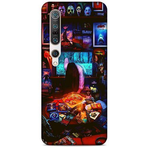Retro (30) Desen Silicone Case Renkli Xiaomi Mi 10 Pro Kılıf