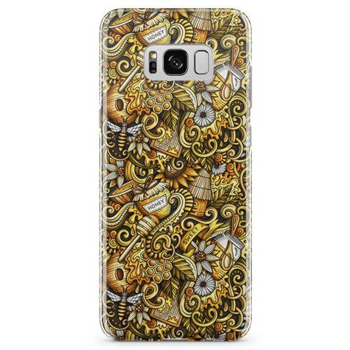 Samsung Galaxy S8 Plus Kılıf Honey Doodle Arka Kapak Koruma Desenli Full Koruyucu