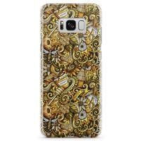 Samsung Galaxy S8 Plus Kılıf Honey Doodle Arka Kapak Koruma Desenli Full Koruyucu