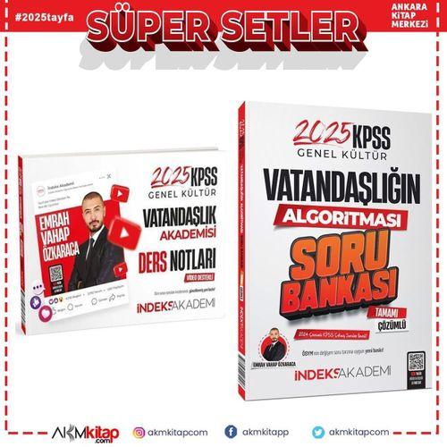 İndeks Akademi 2025 KPSS Vatandaşlık Konu ve Soru Seti 2 Kitap
