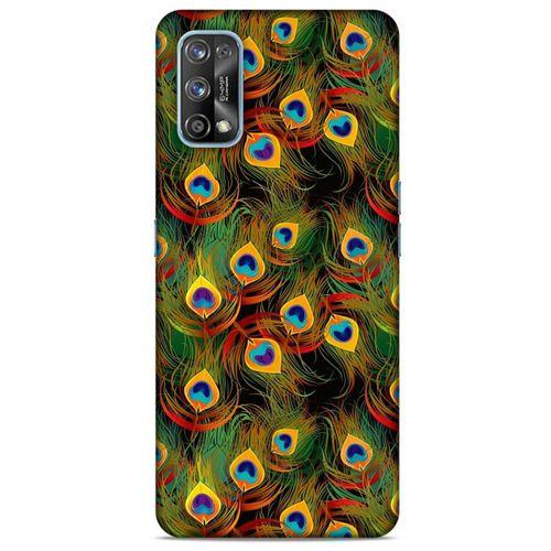 Oppo Realme 7 Pro Kılıf Desenli Özel Seri Tüyler (12) Koruyucu Silikon