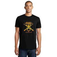 Pubg Kurukafa Sarı Baskılı Siyah Erkek Tshirt