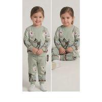 2-3-4-5 Yaş Ceylan Baskılı Penye Çocuk Takımı