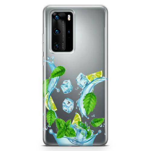 Huawei P40 Pro Kılıf Nane Limon Buz Arka Kapak Koruma Desenli Full Koruyucu